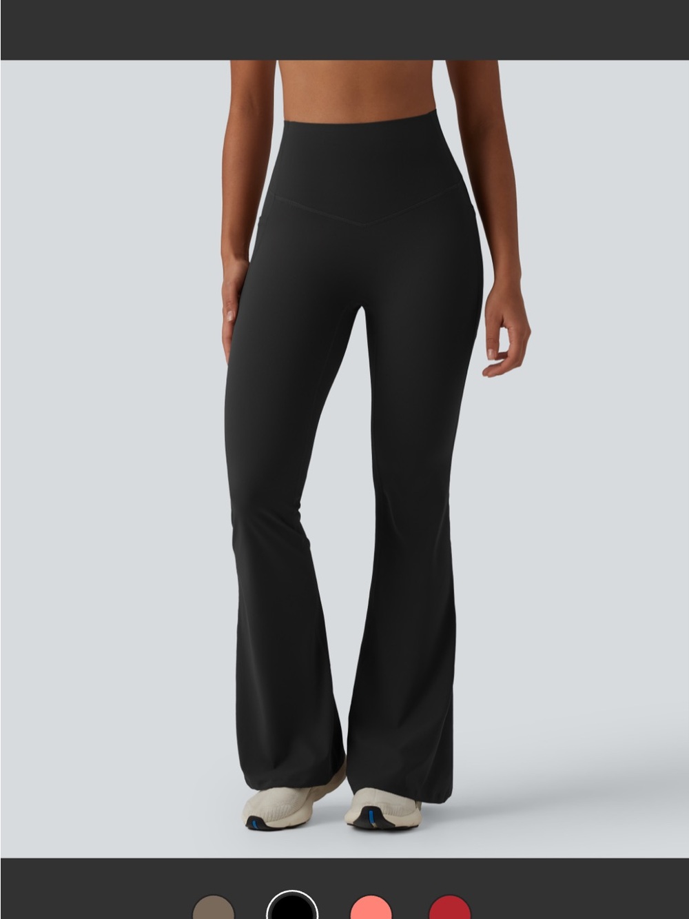 HALARA Black High-Waist Ultrasculpt Flared Leggings